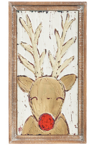 Rudolph 18" Framed Wall Art