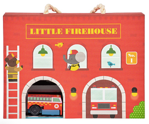 Little Firehouse Wind Up and Go Play Set