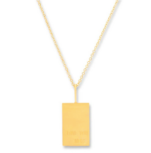 Gold Tag Necklace