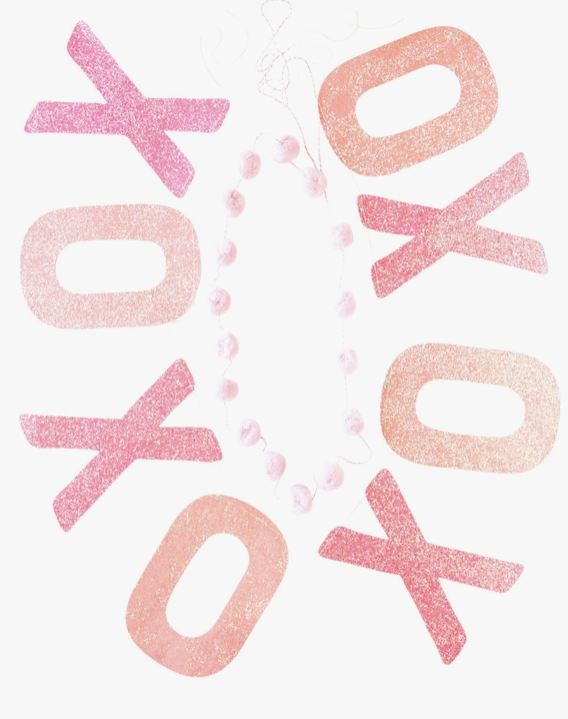 Xoxo Glitter Banner Set