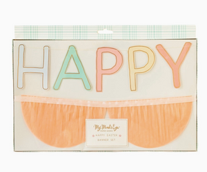 Happy Easter Fringed Banner Set