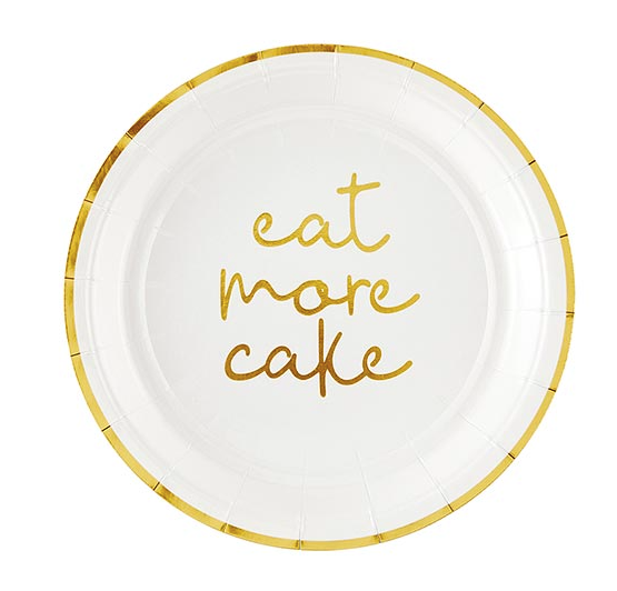 Paper Plate - Eat More Cake