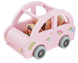 Pink Car Wood Set