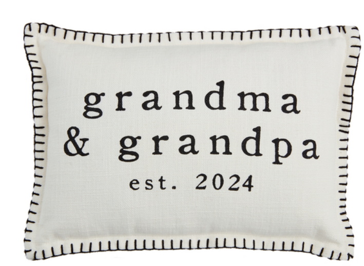 Grandparents Est. 2024 Pillow