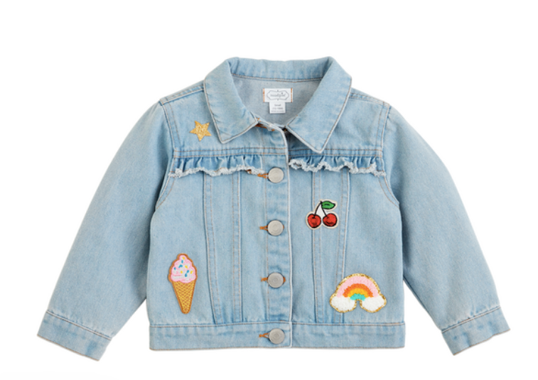 Ruffle Patch Toddler Jacket