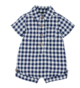 Gingham Baby Shortall