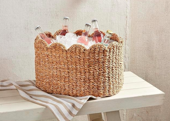 Scallop Woven Party Tub