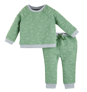 Quilted Dino Pant Set