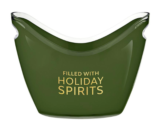 Acrylic Beverage Bucket - Filled With Holiday Spirits