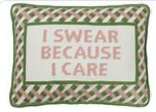 I Swear Because I Care Pillow