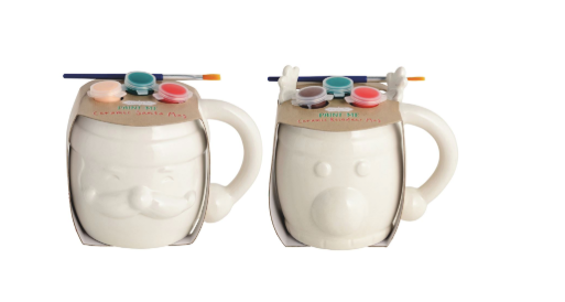 Christmas Paint-Me Mugs
