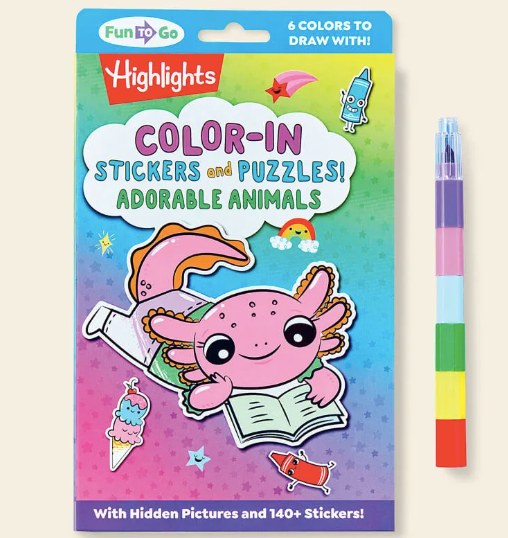 Color-In Stickers and Puzzles