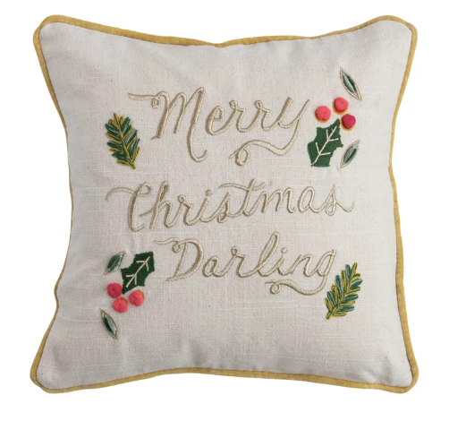 Merry Christmas Darling Pillow