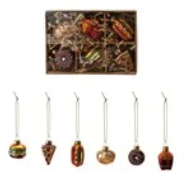 Glass Food Ornaments