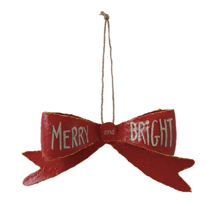 Metal Bow Ornament