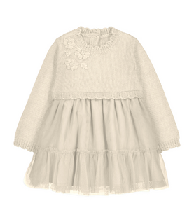 Cream Knit Tutu Dress