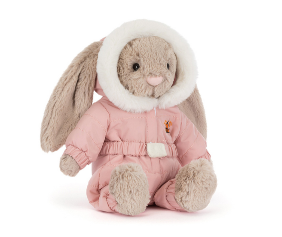 Jellycat Bashful Bunny 'Snow Suit'