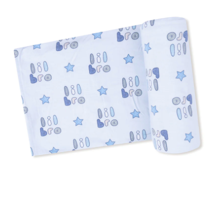 Lil Sis and Lil Bro Swaddle Blanket