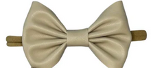 Load image into Gallery viewer, Faux Leather Baby Bowtie Headband
