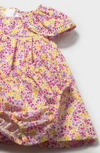 Load image into Gallery viewer, Floral Pink Baby Girl Dress with Bloomer Pants
