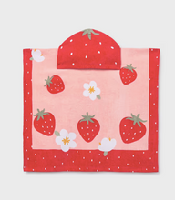Load image into Gallery viewer, Strawberry Kids Hooded Beach Towel
