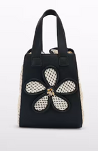 Load image into Gallery viewer, Raffia bag with flower detail
