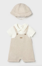 Load image into Gallery viewer, Baby Linen Jumper &amp; Hat Set
