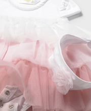 Load image into Gallery viewer, Pink Rosa Baby Tulle Dress and Headband Set

