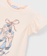 Load image into Gallery viewer, "Howdy" Cowgirl Boots Ruffle Short Sleeve Girls T-Shirt
