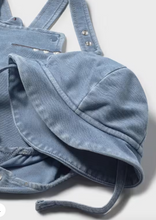 Load image into Gallery viewer, Baby Boy Blue Dragon One-Piece Overalls with Bucket Hat Set
