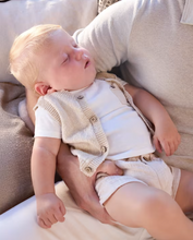 Load image into Gallery viewer, Baby Boy 3-Piece Linen Short Set
