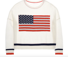 Load image into Gallery viewer, American Flag Mesh Summer Sweater
