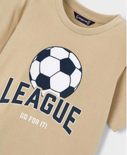 Load image into Gallery viewer, Boy Soccer League Tan T-Shirt
