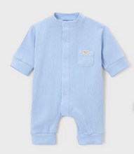 Load image into Gallery viewer, "Welcome to the Family" Goose Blue Baby Boy Onesie by Mayoral
