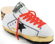 Load image into Gallery viewer, Golden Pooch Tennis Shoe Plush Dog Toy by Haute Diggity Dog
