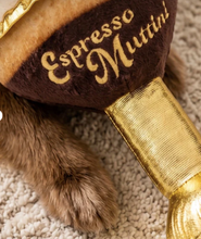 Load image into Gallery viewer, Espresso Muttini Plush Dog Toy by Haute Diggity Dog
