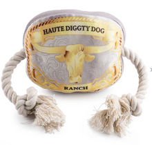 Load image into Gallery viewer, Western Belt Buckle Plush Dog Toy by Haute Diggity Dog
