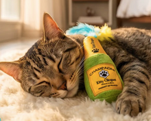 Load image into Gallery viewer, Kitty Clicquot Bottle &amp; Caviar Plush Catnip Toys by Haute Diggity Dog
