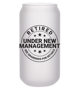 Under New Management Frosted Beer Can