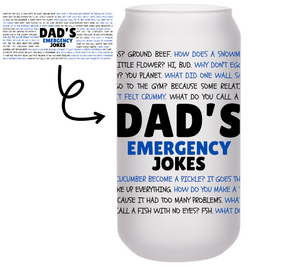 Dad's Jokes Glass Cups