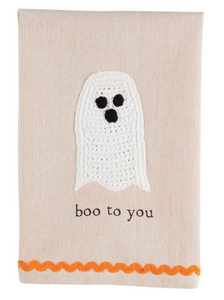 Halloween Crochet Tea Towel