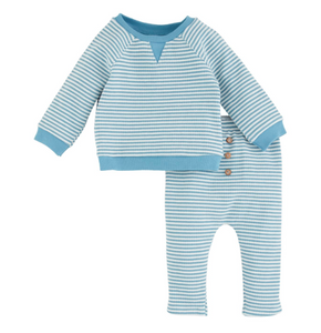 Blue Stripe Pant Set