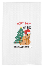 Load image into Gallery viewer, Waffle Knit Dogs Christmas Towels
