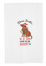 Load image into Gallery viewer, Waffle Knit Dogs Christmas Towels
