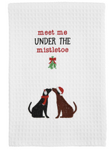 Load image into Gallery viewer, Waffle Knit Dogs Christmas Towels
