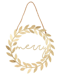 Merry Wreath Door Hanger