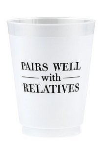 Face to Face Frost Cups - Relatives - Set of 8