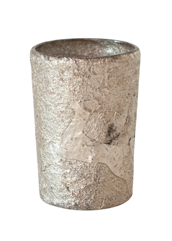 Textured Mercury Glass Tealight/Votive Holder w/ Deer