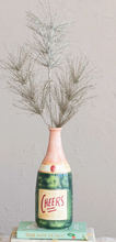 Load image into Gallery viewer, Stoneware Champagne Bottle Shaped Vase
