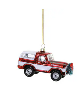 Christmas Bronco Ornament